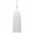 Lampă cu suspensie în ceramică alb lucios Design în 4 forme - Oasis