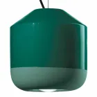 Lampa suspendată din ceramică colorată fabricată în Italia - Ferroluce Bellota Viadurini