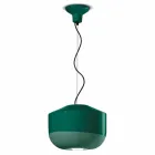 Lampa suspendată din ceramică colorată fabricată în Italia - Ferroluce Bellota Viadurini