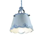 Lampa de suspensie ceramic cu bandă colorată Ferroluce Viadurini