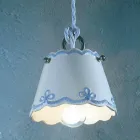 Lampa de suspensie ceramic cu bandă colorată Ferroluce Viadurini