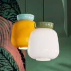 Lampa suspendata din ceramica si sticla Made in Italy - Corcovado Viadurini