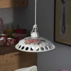 Lampa cu Suspensie din Ceramica lucrata manual cu Passanastri - Napoli Viadurini