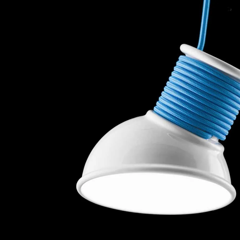 Lampa de suspensie în ceramică Lustri 10 Aldo Bernardi Viadurini