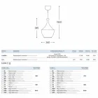 Lampa de suspensie în ceramică Lustri 3 Aldo Bernardi Viadurini
