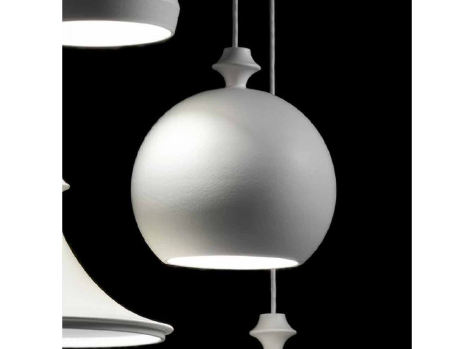 Lampa de suspensie în ceramică Lustri 5 Aldo Bernardi Viadurini