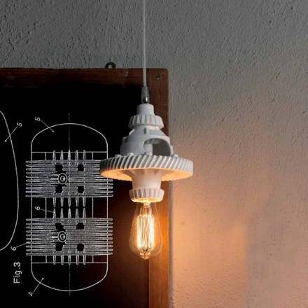 Lampă suspendată din ceramică în 3 finisaje de design modern - futurism Viadurini
