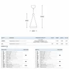 Lampa de suspensie ceramică Lustri 2 sau Standard lluminant Viadurini