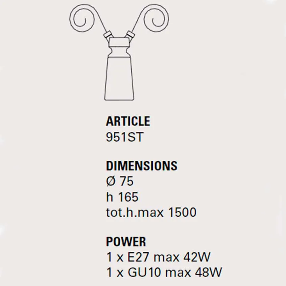 Lampă ceramică cu pandantiv pentru compoziția Battersea - Toscot Viadurini