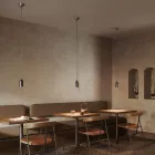 Lampa cu suspendare in diferite finisaje Made in Italy - Lady Viadurini