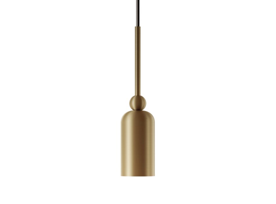 Lampa cu suspendare in diferite finisaje Made in Italy - Lady Viadurini
