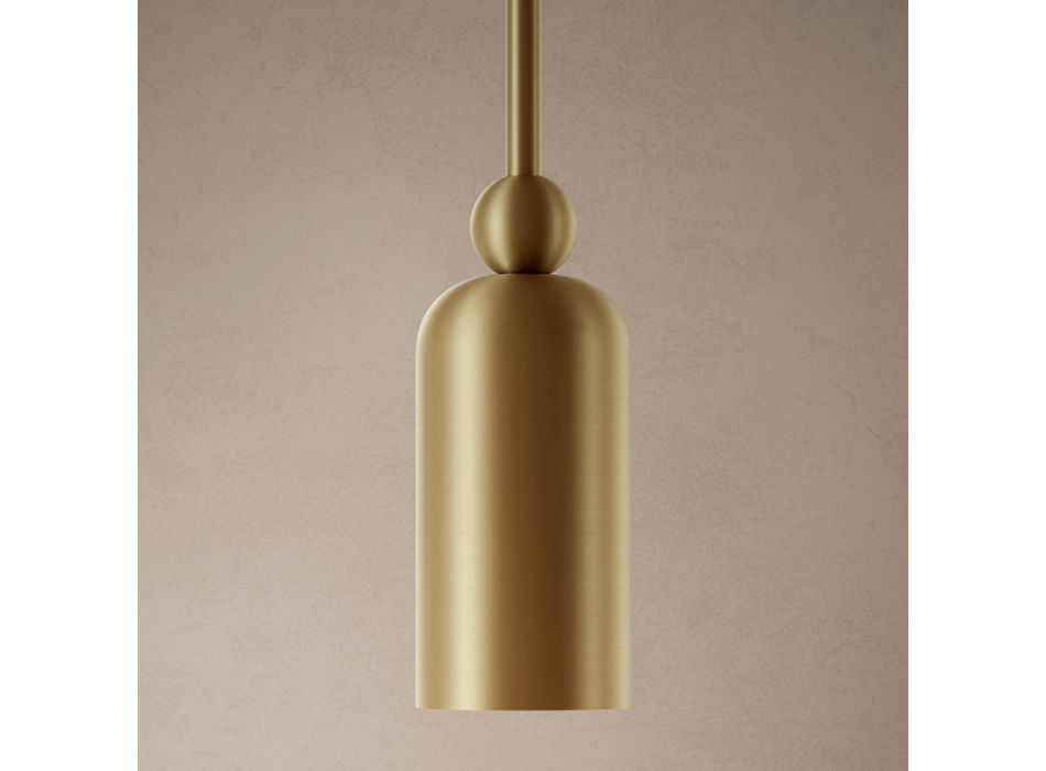 Lampa cu suspendare in diferite finisaje Made in Italy - Lady Viadurini