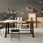 Lampa antic suspensie clopot de fier Virginia Il Fanale Viadurini