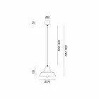 Lampa antic suspensie clopot de fier Virginia Il Fanale Viadurini