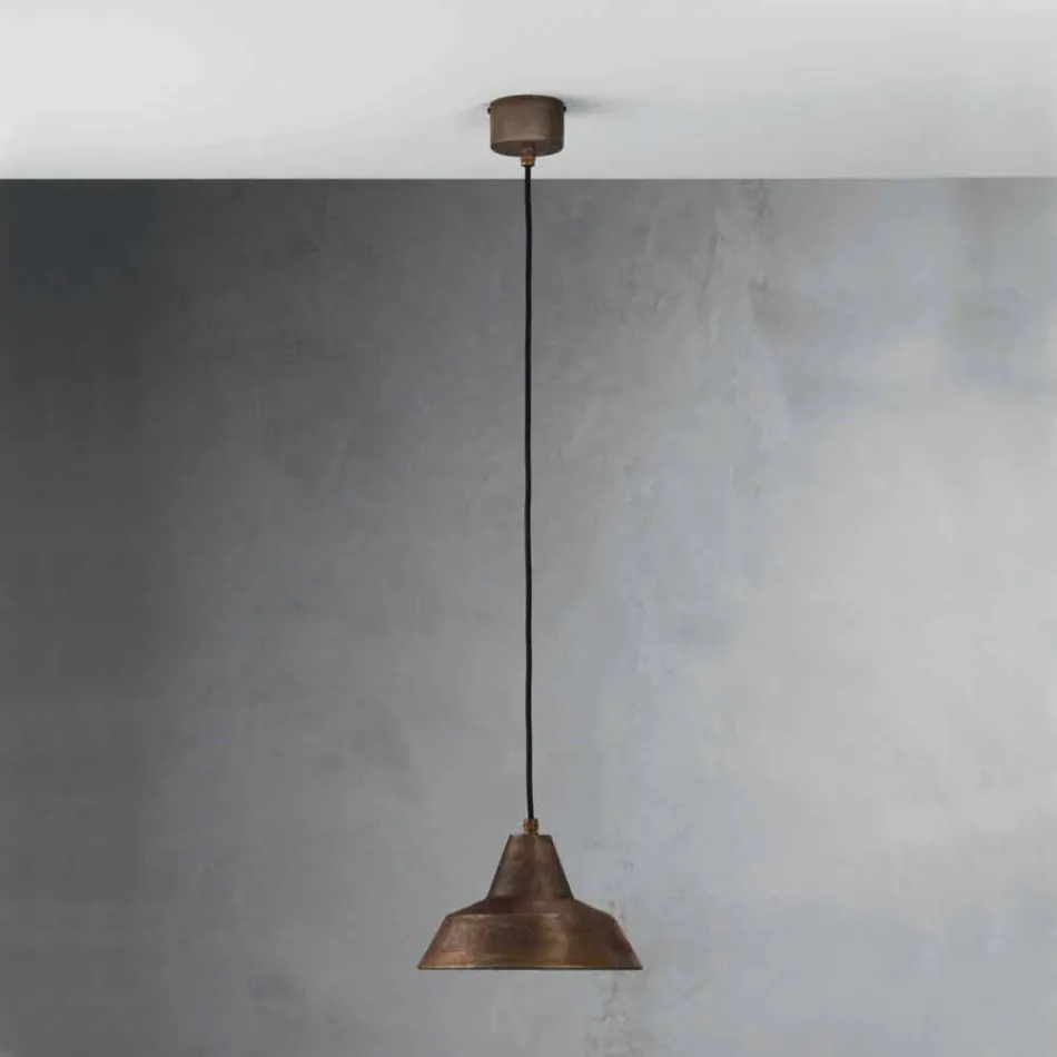 Lampa antic suspensie clopot de fier Virginia Il Fanale Viadurini
