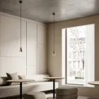 Lampă suspendată din Fier și Sticlă Made in Italy - Înnorat Viadurini