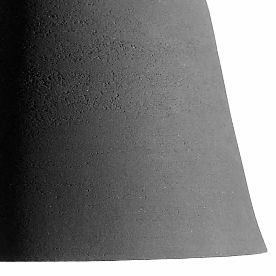 Lampă suspendată din gresie antracit și design interior alb - Edmondo Viadurini