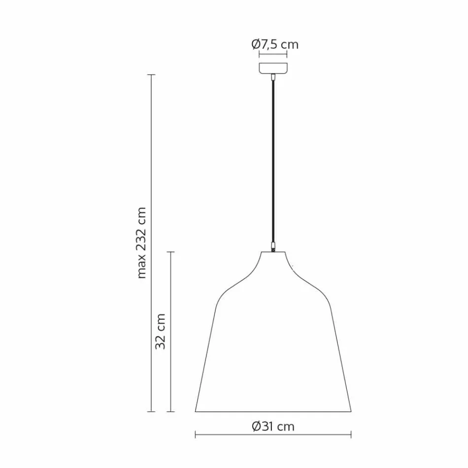 Lampă suspendată din gresie antracit și design interior alb - Edmondo Viadurini