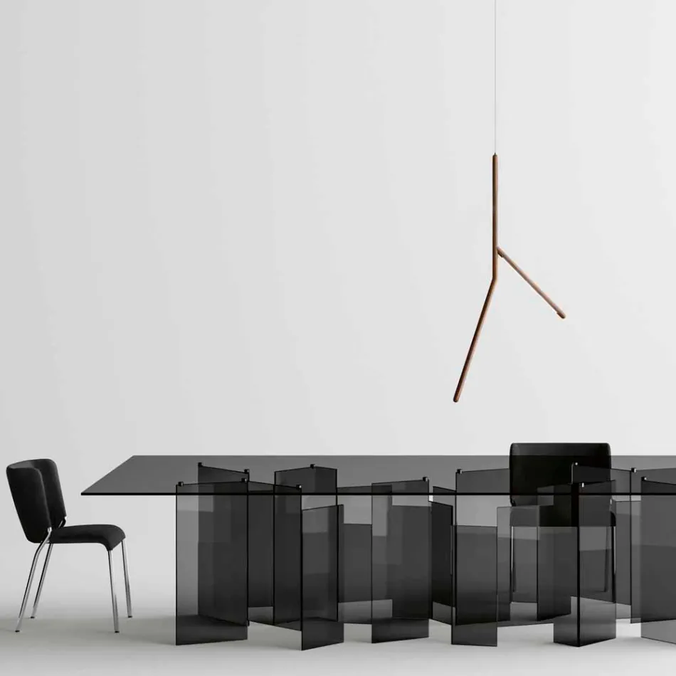 Suspensie din lemn masiv in diferite finisaje Made in Italy - Orlov Viadurini