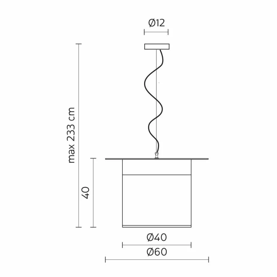 Lampă de suspensie din in alb, cu design cilindru, fabricată în Italia - Magic Viadurini