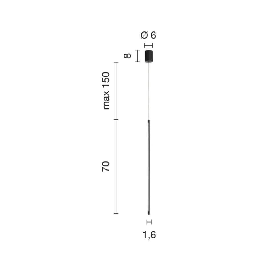 Lampă cu suspendare din metal vopsit auriu cu cabluri reglabile - portocaliu Viadurini