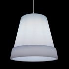 Lampa cu Suspensie din Polietilena Alba Fabricata in Italia - Minervo Viadurini