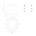 Lampa cu Suspensie din Polietilena Alba Fabricata in Italia - Minervo Viadurini