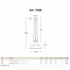 Lampa din turnatorie cupru si alama suspensie anticati Viadurini