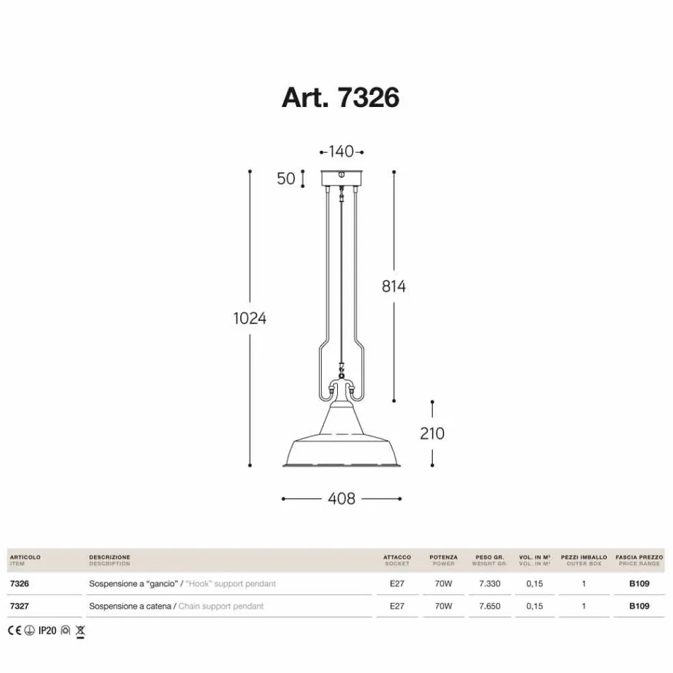 Lampa din turnatorie cupru si alama suspensie anticati Viadurini