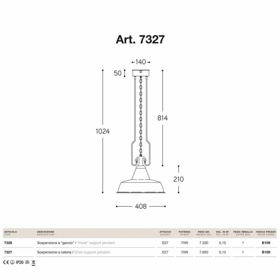 Lampa din turnatorie cupru si alama suspensie anticati Viadurini