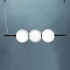 Lampa suspendata din sticla Venice suflata manual 95 cm - Jupiter Viadurini