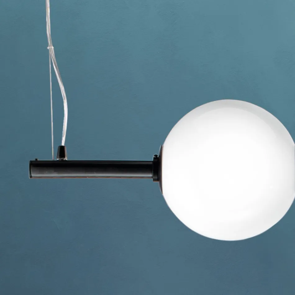 Lampa suspendata din sticla Venice suflata manual 95 cm - Jupiter Viadurini