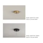 Lampă suspendată din sticlă și sârmă transparentă Made in Italy - Trilly Viadurini