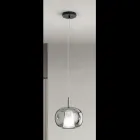 Lampă suspendată din sticlă suflată cu două straturi, fabricată în Italia - Trilly  Viadurini