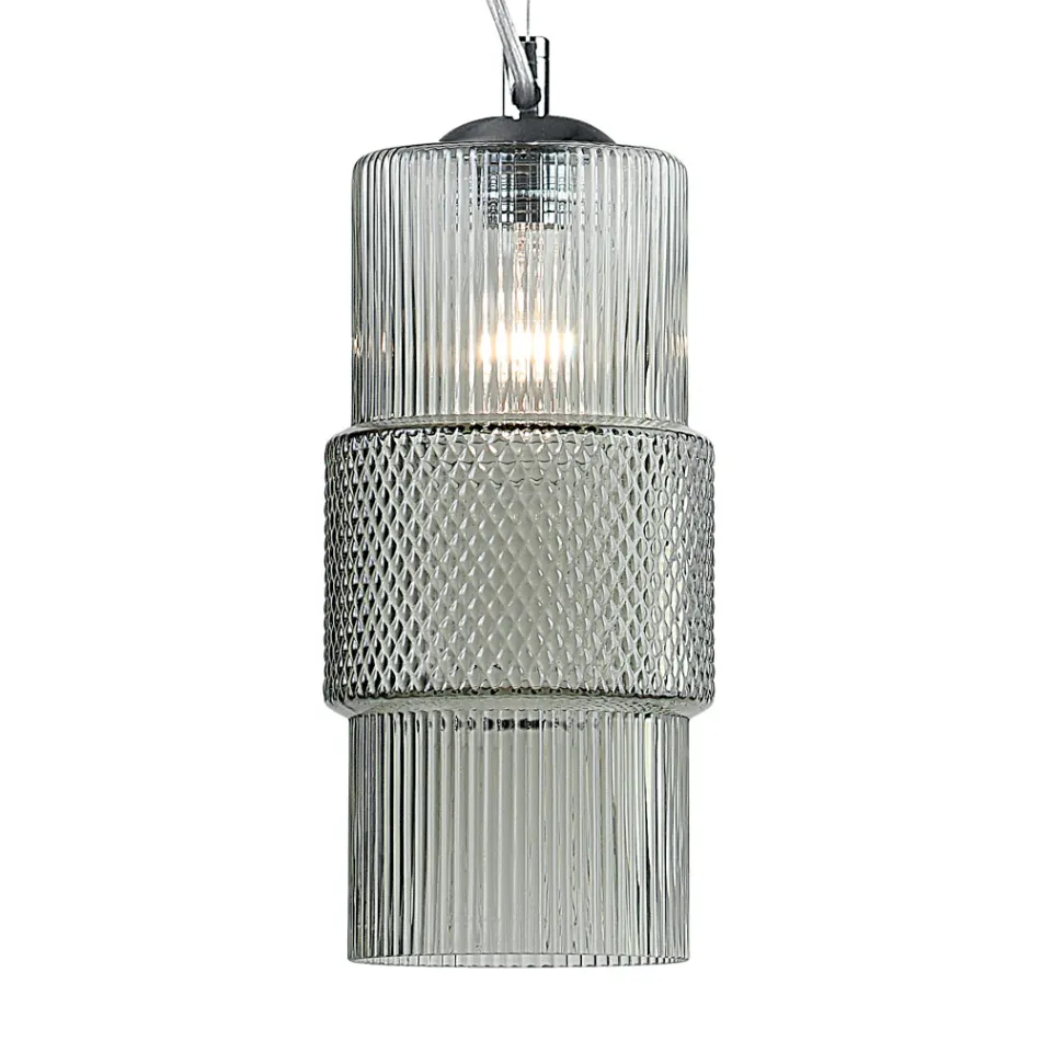 Lampa cu suspendare din sticla suflata manual la Venetia 15 cm - Satomi Viadurini