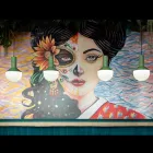 Lampa suspendata din sticla pictata Made in Italy - Selaron Viadurini