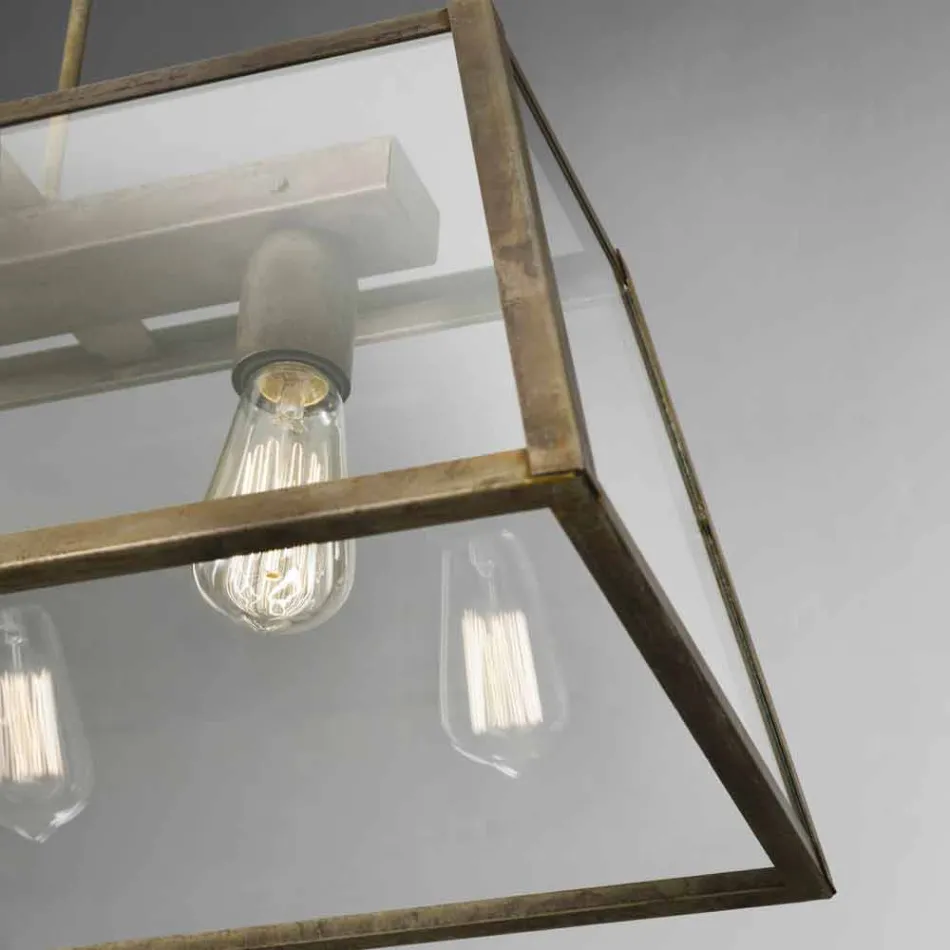suspensie Lampa industriale 3 lumini Londra Il Fanale Viadurini