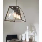 suspensie Lampa industriale 3 lumini Londra Il Fanale Viadurini