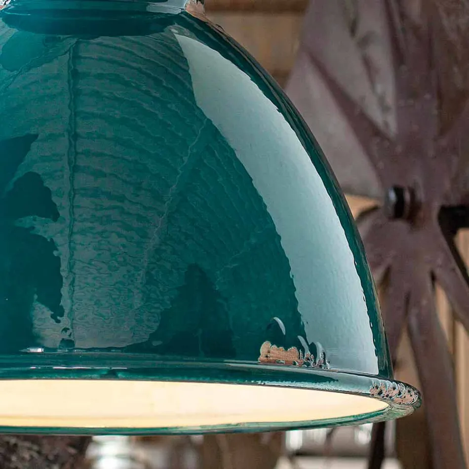 lampă de suspensie industriale de design artizanale Katie Viadurini