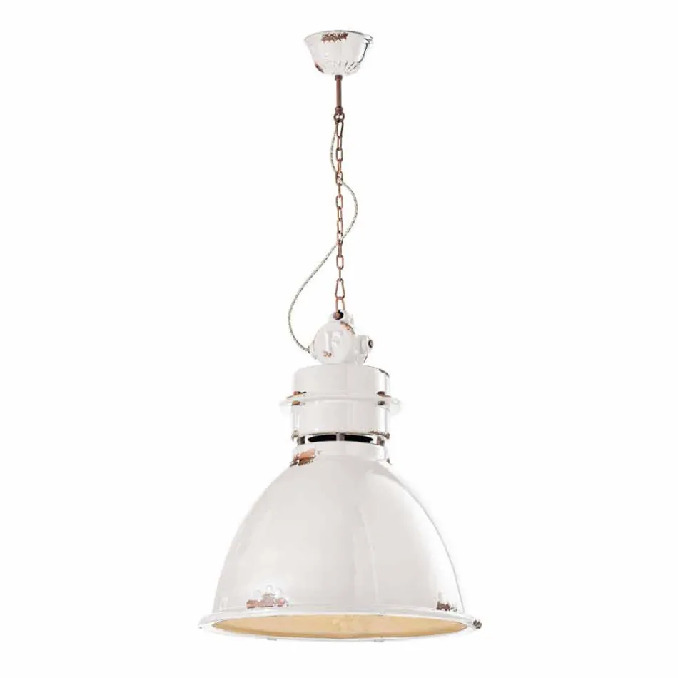 lampă de suspensie industriale de design artizanale Katie Viadurini