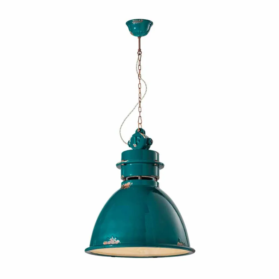 lampă de suspensie industriale de design artizanale Katie Viadurini