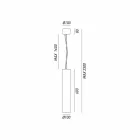 Lampa industriale suspensie Ø 10 cm Sunflowers Il Fanale Viadurini