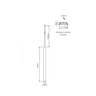 Lampa cu Suspensie Incastrat Led din Aluminiu Alb sau Negru - Rebolla Viadurini