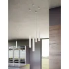 Lampa cu Suspensie Decorativa Led din Aluminiu Alb sau Negru - Rebolla Viadurini