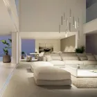 Lampa cu Suspensie Decorativa Led din Aluminiu Alb sau Negru - Rebolla Viadurini