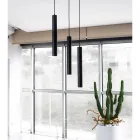 Lampa cu Suspensie Decorativa Led din Aluminiu Alb sau Negru - Rebolla Viadurini