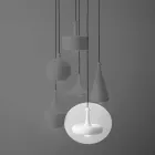 Made in Italy Lampă suspendată din ceramică - Glitter L4 Aldo Bernardi Viadurini