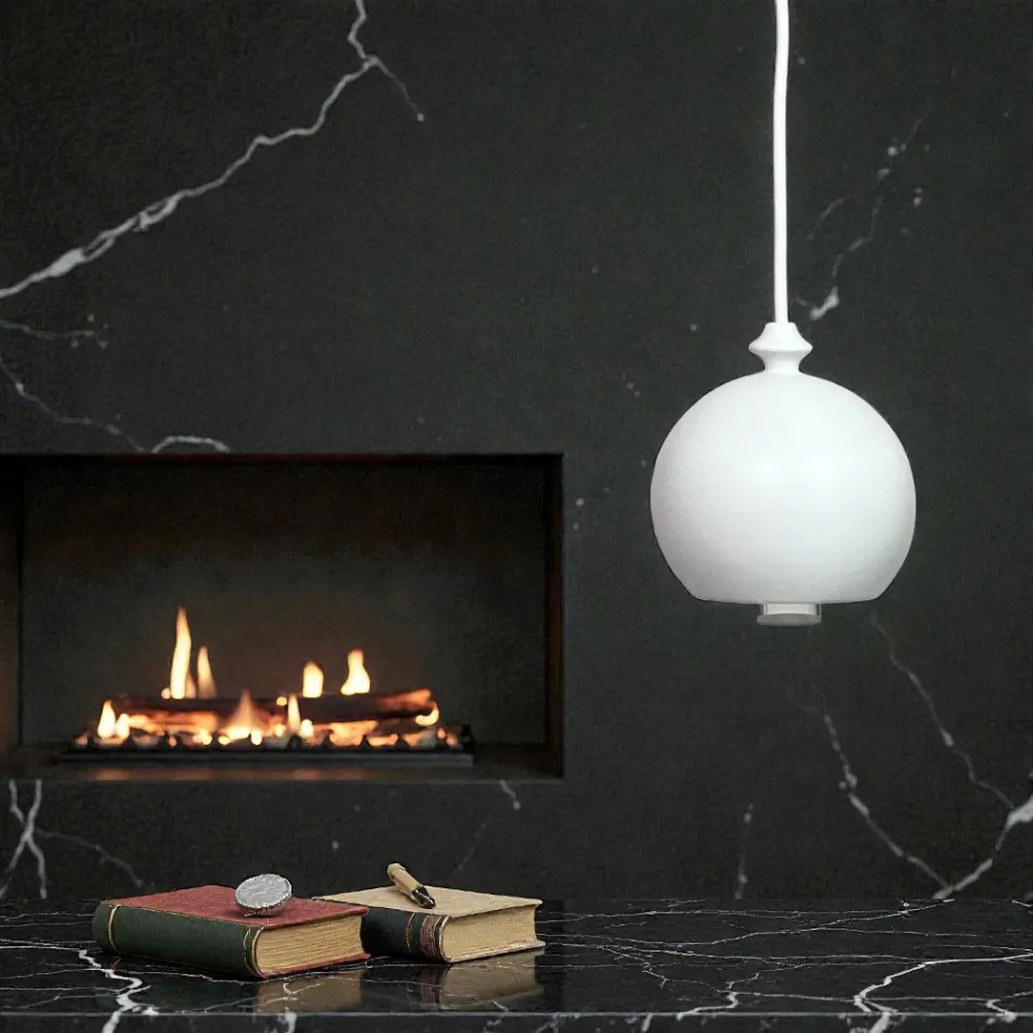 Lampă modernă cu suspendare Aldo Bernardi din ceramică I Lustrini 5 Viadurini