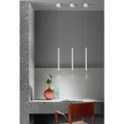 Lampă cu suspendare modernă cu lumină LED din metal vopsit - zada Viadurini