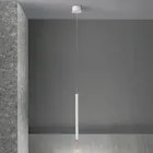 Lampă cu suspendare modernă cu lumină LED din metal vopsit - zada Viadurini